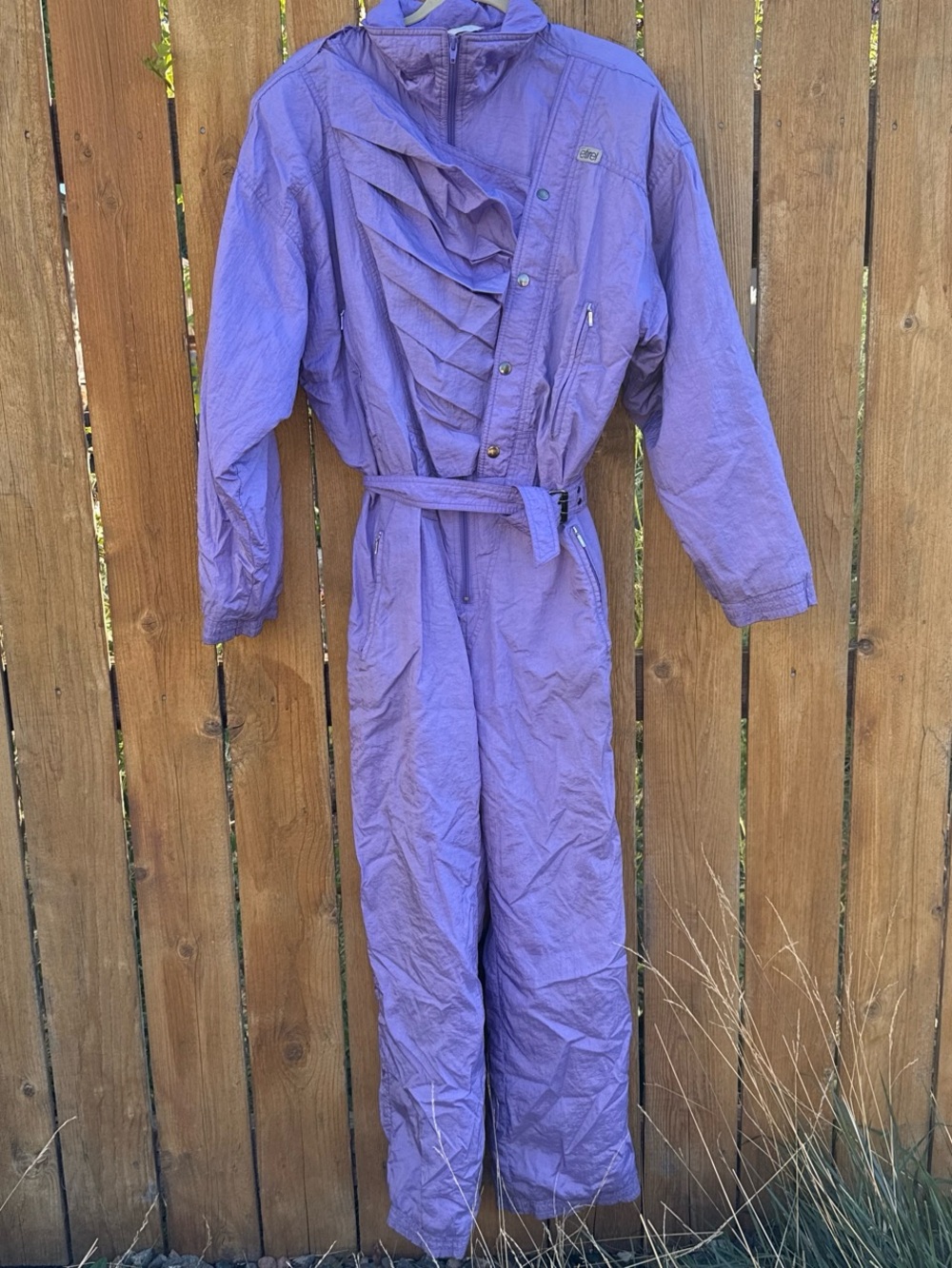 Vintage Etirel Lavender Purple One-piece Ski Suit